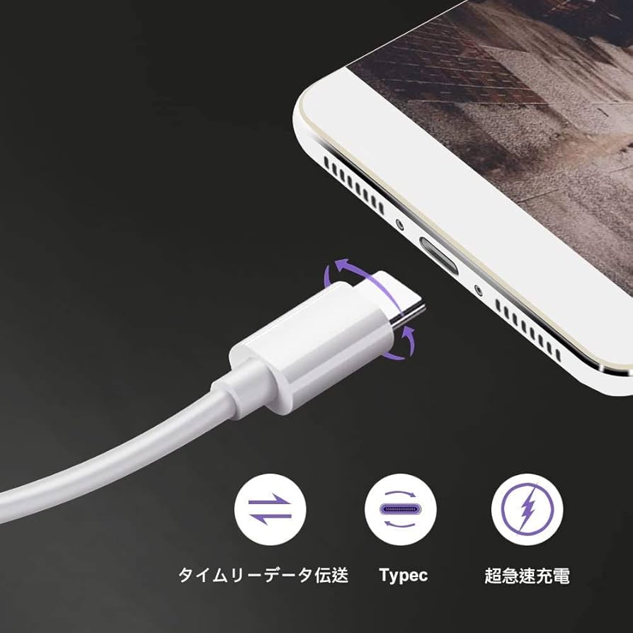 Amazon.co.jp: 1メートル USB-C & USB-C 100W急速充電 PD対応 充電